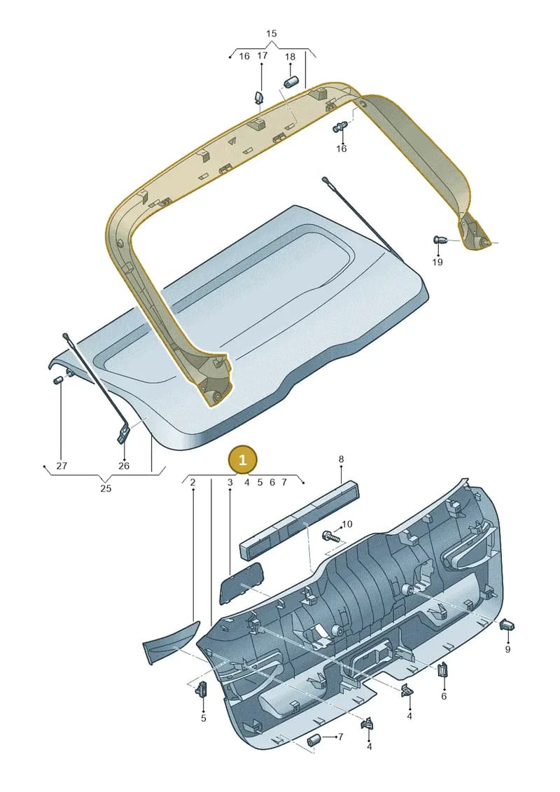 8Y4867979C4PK — Audi A3 Sportback (2019-2025) diagram 596867800, position 1