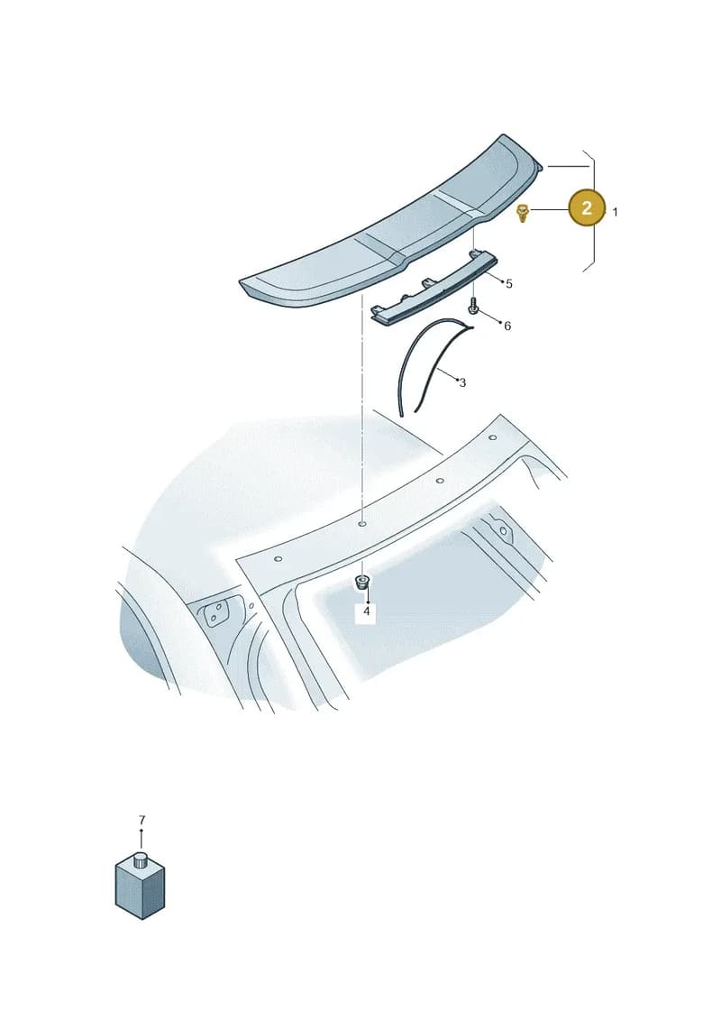 8Y4898941 — Audi A3 Sportback (2019-2025) diagram 596827500, position 2