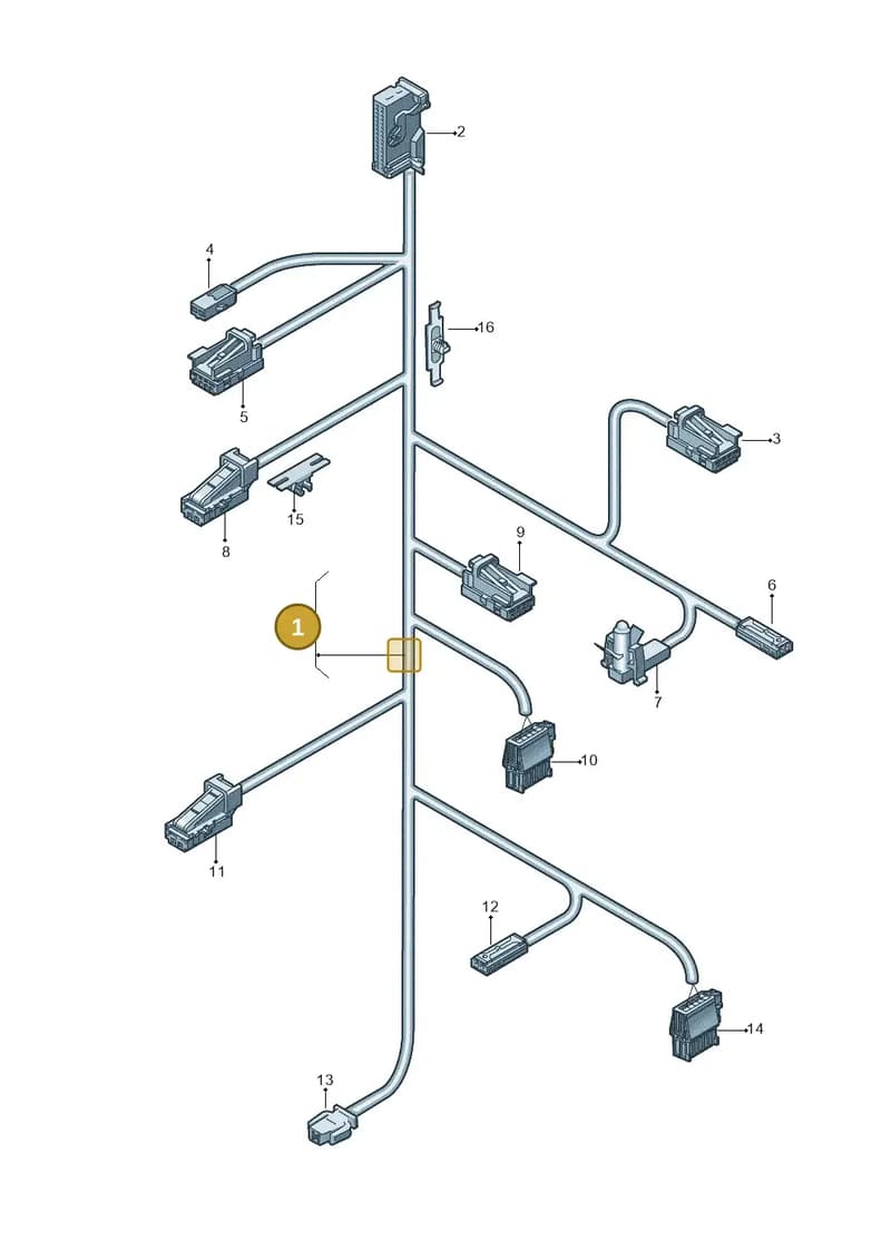 8Y4971035 — Audi A3 Sportback (2019-2025) diagram 596972400, position 1