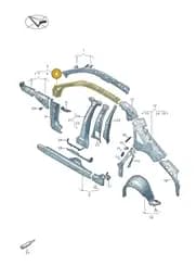 8Y5810283 Audi A-Pillar Outer