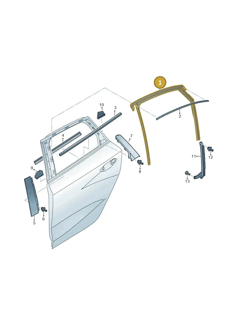 8Y5839440A — Audi A3 Sportback (2019-2025) diagram 596839040, position 1