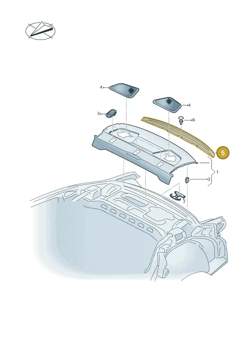 8Y58634336VD — Audi A3 Sportback (2019-2025) diagram 596863860, position 5