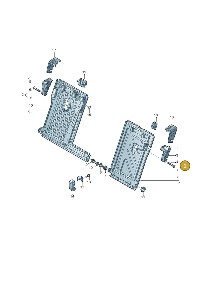 8Y5885501CA9 — Audi A3 Sportback (2019-2025) diagram 596885700, position 1