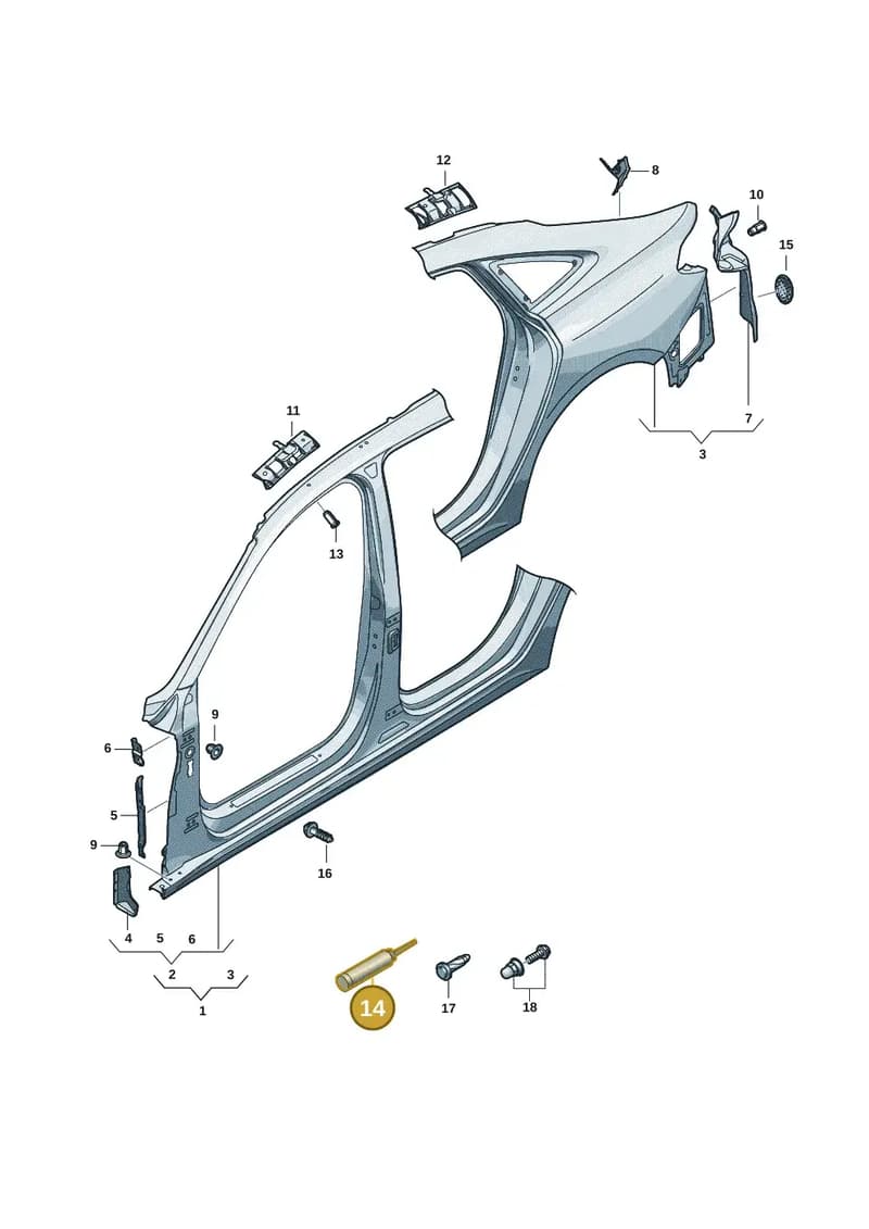 D506110A1 — Audi A5 Limousine (2024-2025) diagram 8wh809050, position 14