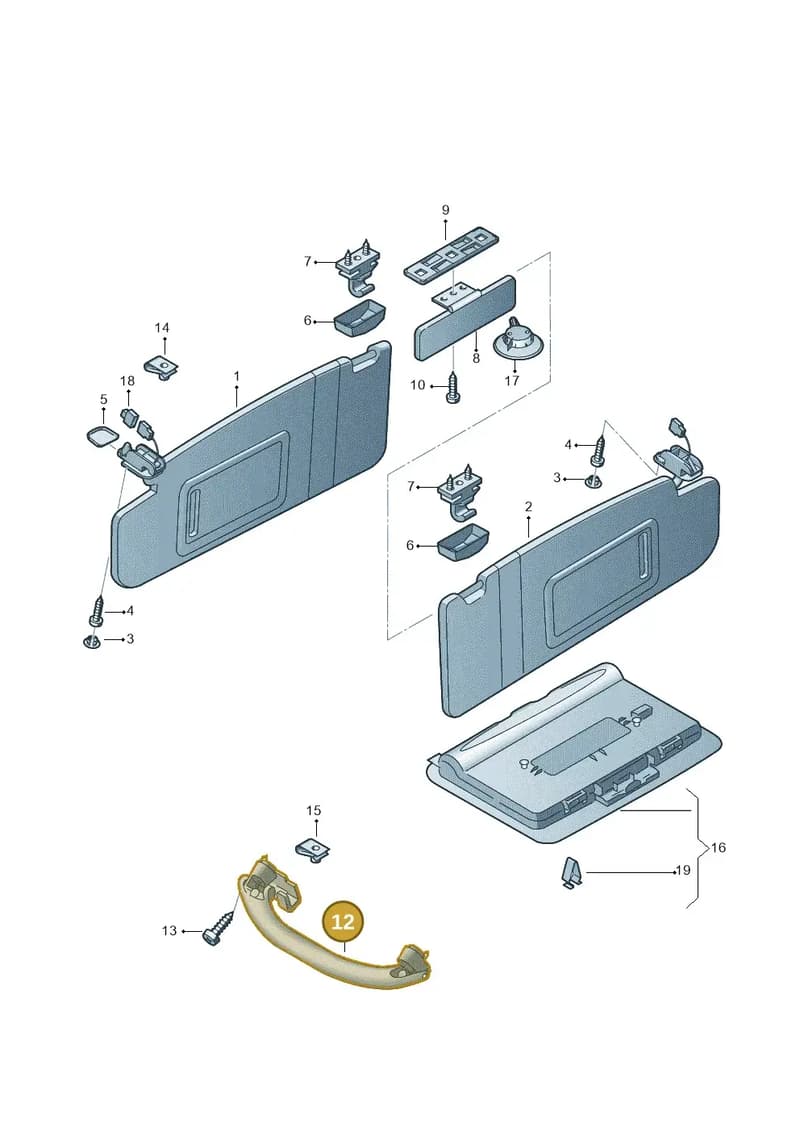 L4H000024K4PK — Audi A8L qu. 3.0 TDI (2009-2014) diagram 412857500, position 12