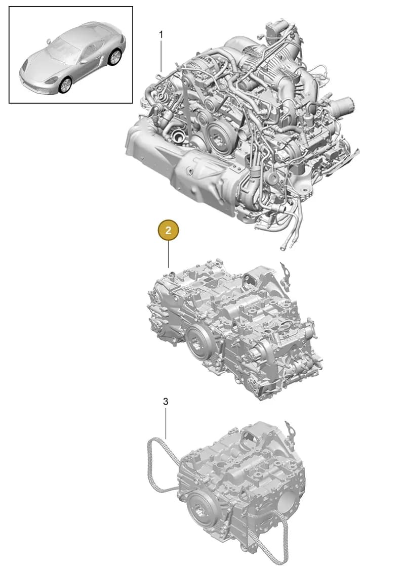 014301153D — Porsche Cayman (2016-2019) diagram p50101000, position 2