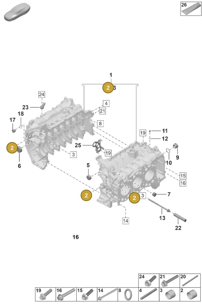 014301153D — Porsche 911 (2024-2025) diagram p53000002, position 2