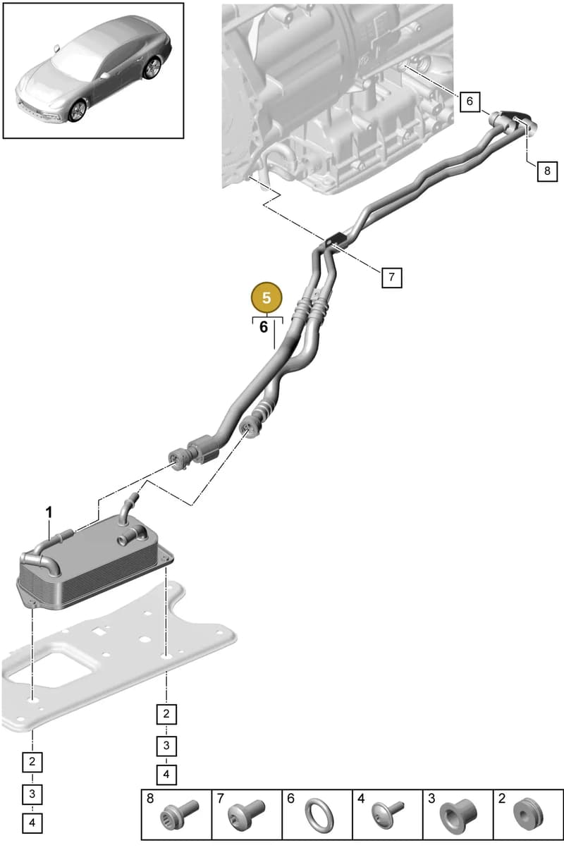 0DS317760B — Porsche Panamera (2016-2020) diagram p49360020, position 5