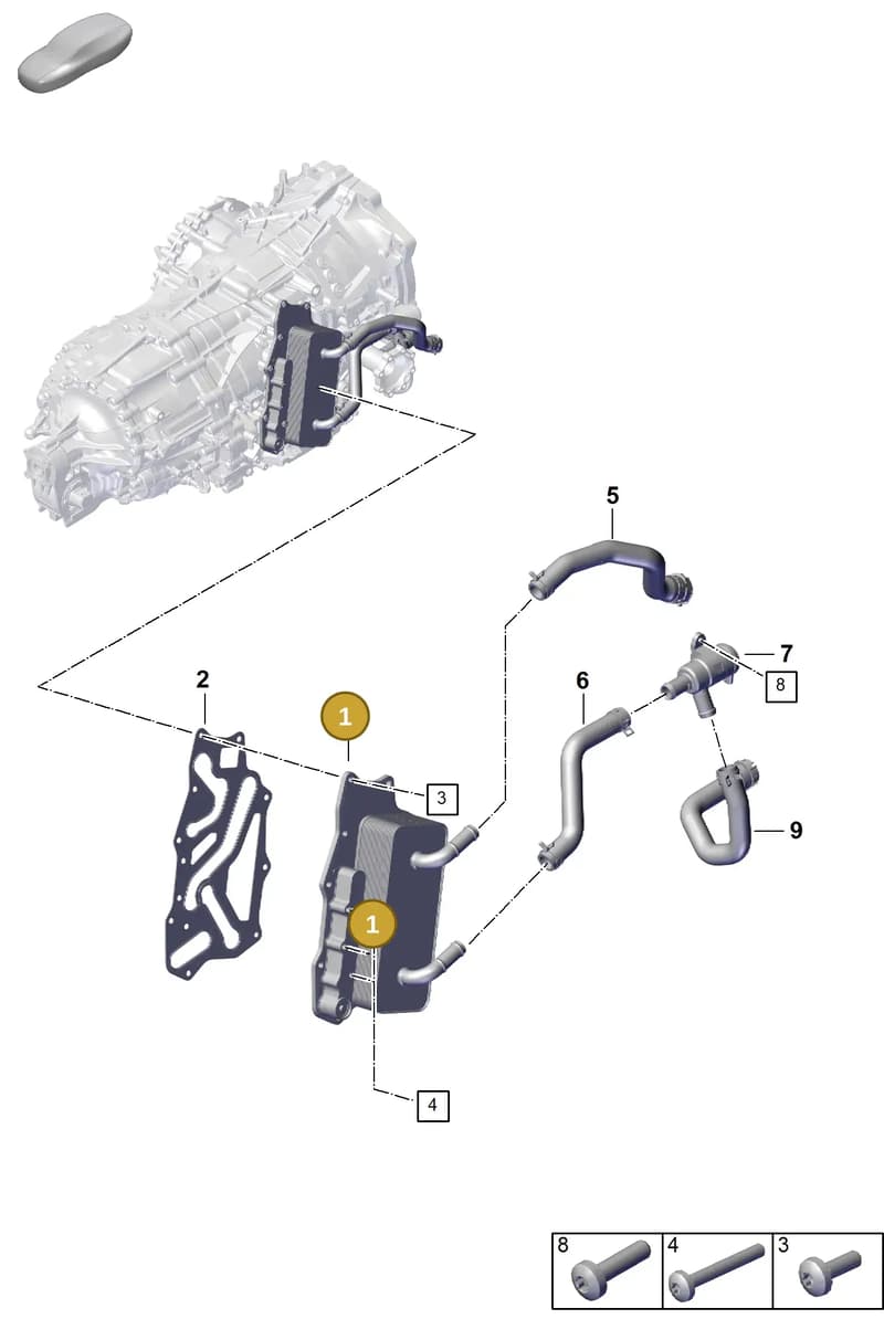 0DT300333A — Porsche 911 (2024-2025) diagram p63302160, position 1