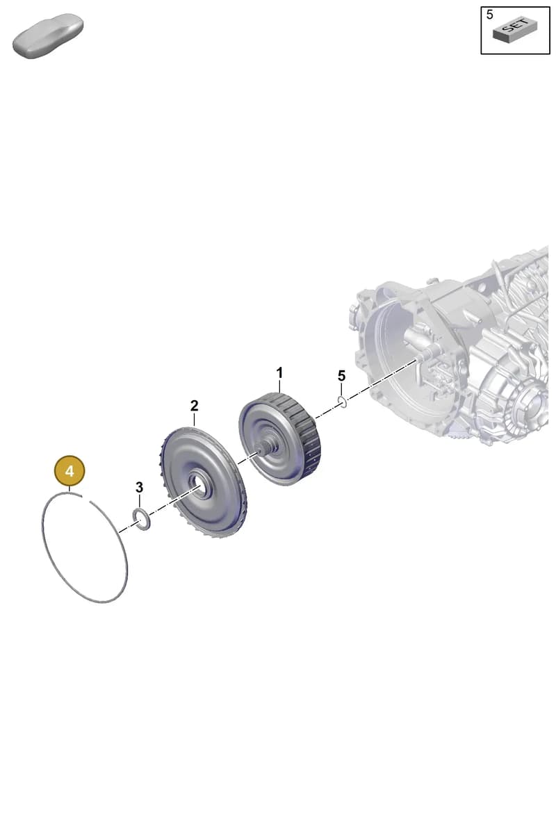 0DT301193 — Porsche 911 (2024-2025) diagram p57302200, position 4