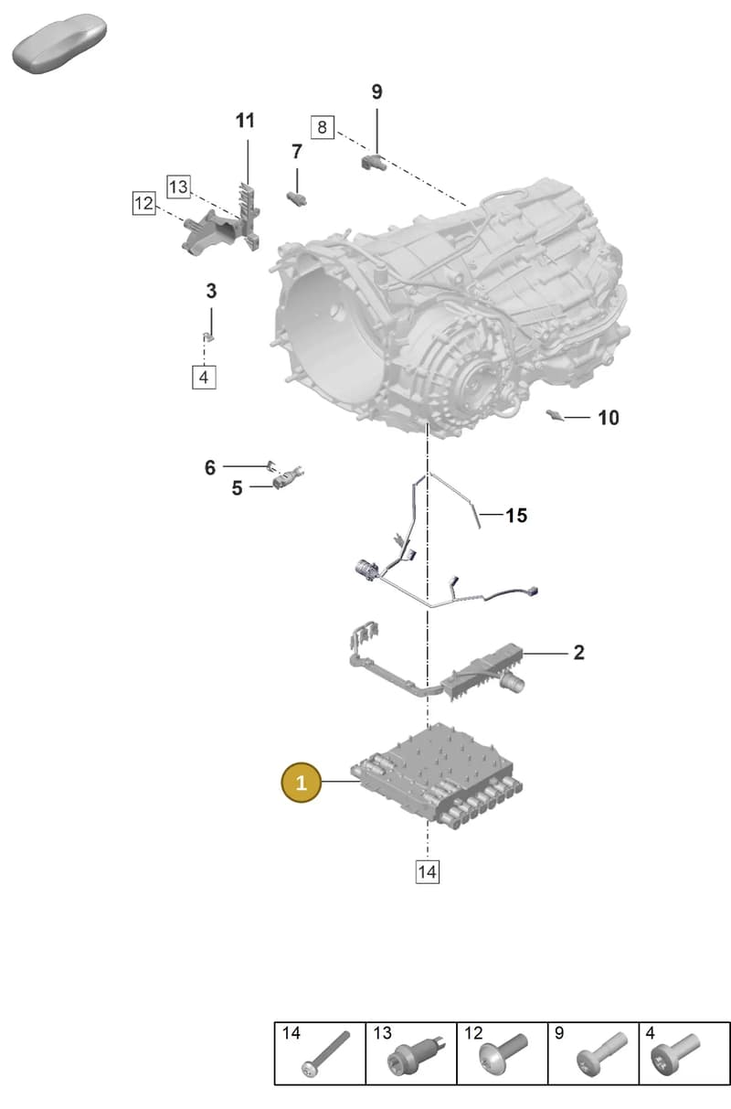 0DT325101B — Porsche 911 (2018-2024) diagram p53302120, position 1