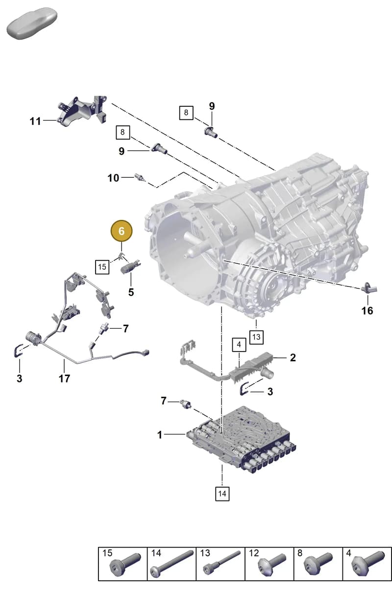 0DT325363 — Porsche 911 (2020-2022) diagram p57302120, position 6