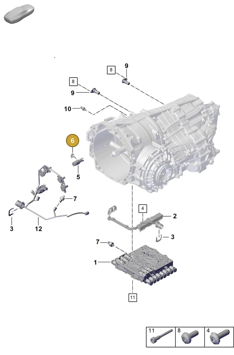 0DT325363 — Porsche 911 (2024-2025) diagram p63302170, position 6