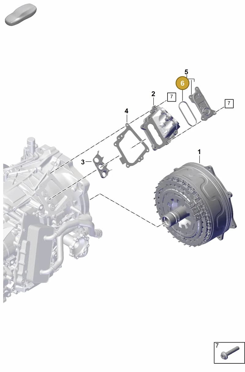 0DU301139 — Porsche 911 (2024-2025) diagram p63302300, position 6