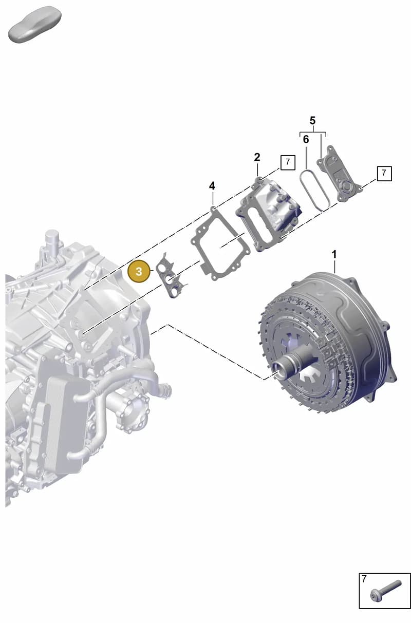 0DU399400 — Porsche 911 (2024-2025) diagram p63302300, position 3