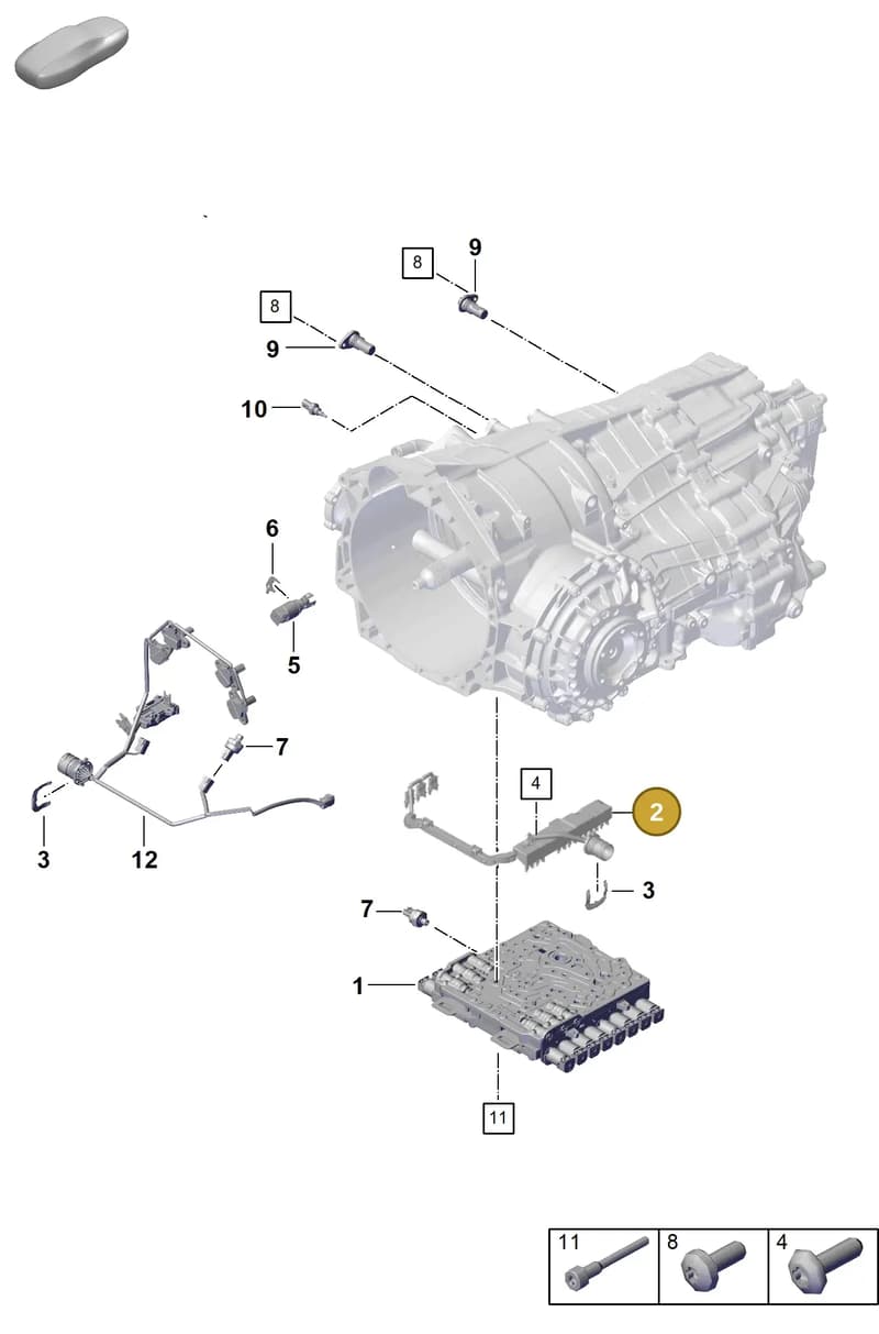 0DU907998 — Porsche 911 (2024-2025) diagram p63302170, position 2