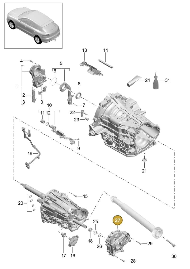 0FD301212B — Porsche Macan (2013-2018) diagram p44340001, position 27
