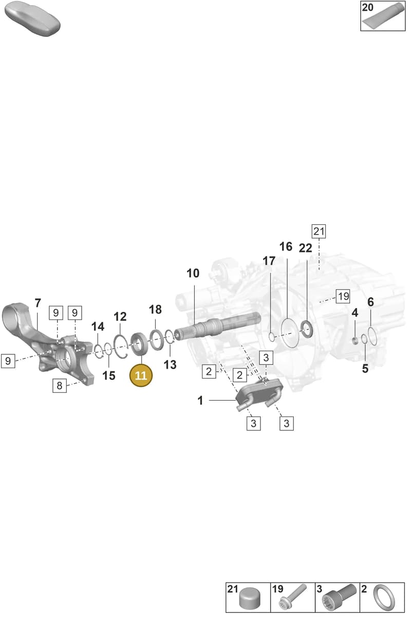 0ME307125A — Porsche Taycan Sport Turismo (2019-2024) diagram p56355100, position 11