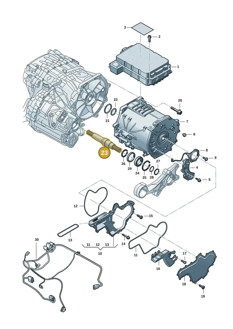 0ME307255C — Audi RS e-tron GT (2020-2025) diagram 4j1901910, position 23