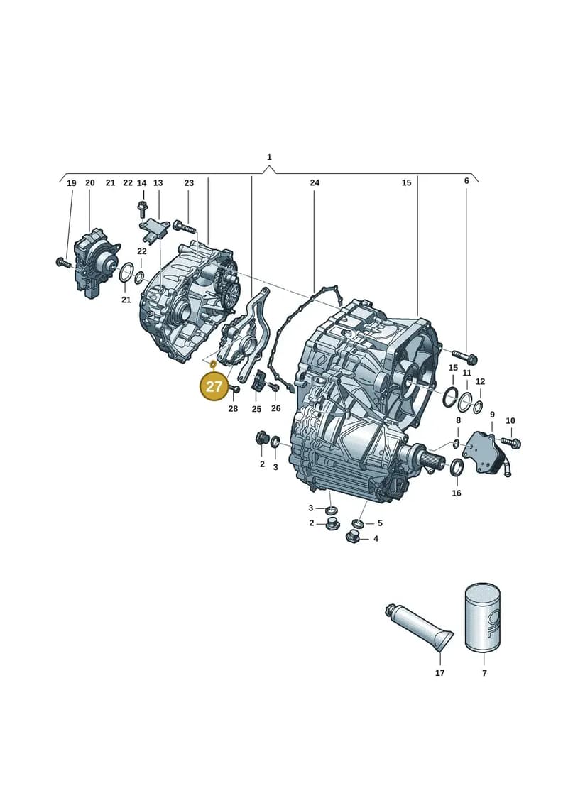 0ME311588 — Audi RS e-tron GT (2020-2025) diagram 4j1300500, position 27
