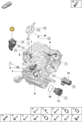 0ME325835H Porsche Gear Selector