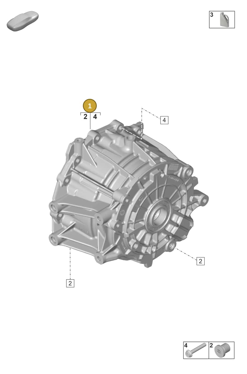 0MG300045DX — Porsche Taycan Sport Turismo (2019-2024) diagram p56354000, position 1
