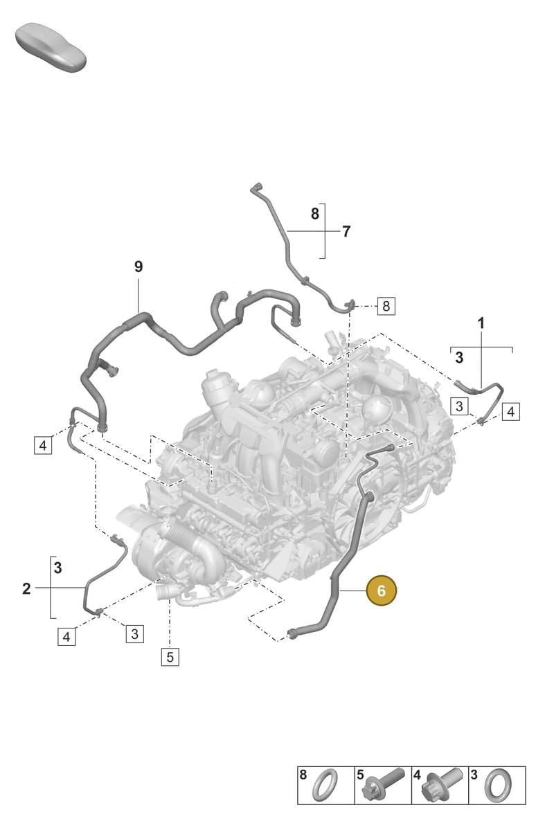 0PB101209D — Porsche 911 (2024-2025) diagram p53107350, position 6