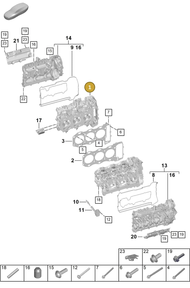 0PB103063E — Porsche 911 (2024-2025) diagram p63103000, position 1