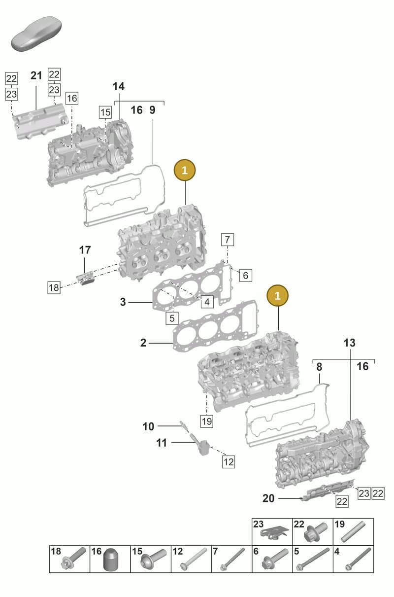 0PB103063F — Porsche 911 (2020-2022) diagram p53103000, position 1
