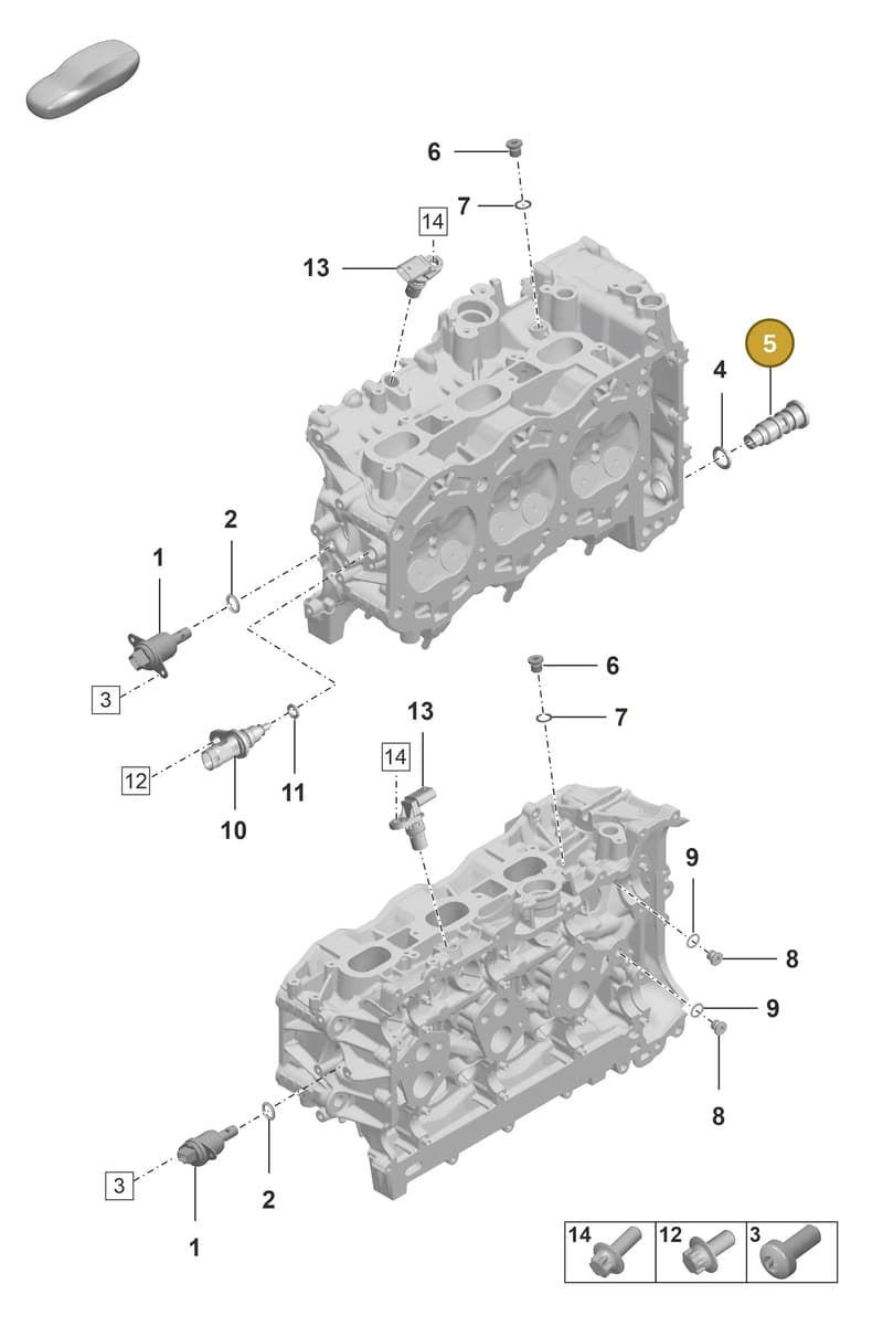 0PB103279A — Porsche 911 (2024-2025) diagram p53103020, position 5