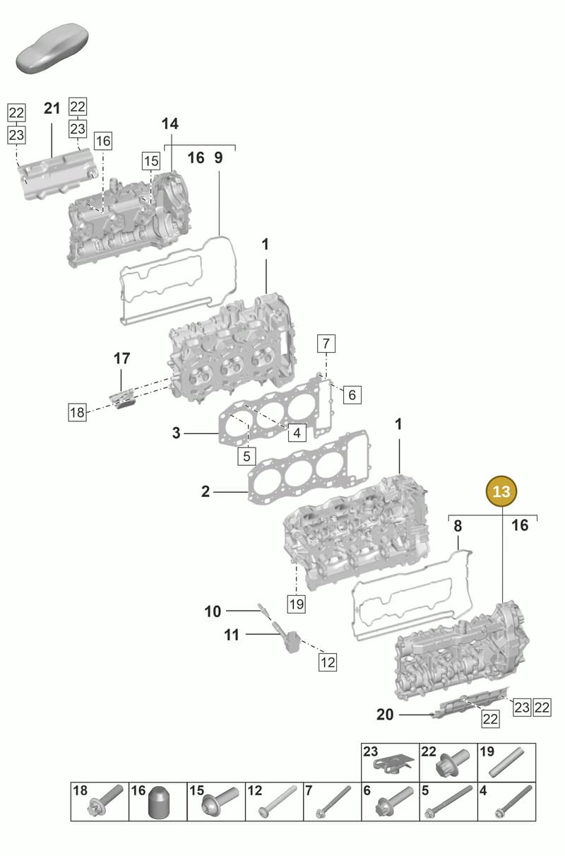 0PB103471B — Porsche 911 (2020-2022) diagram p53103000, position 13