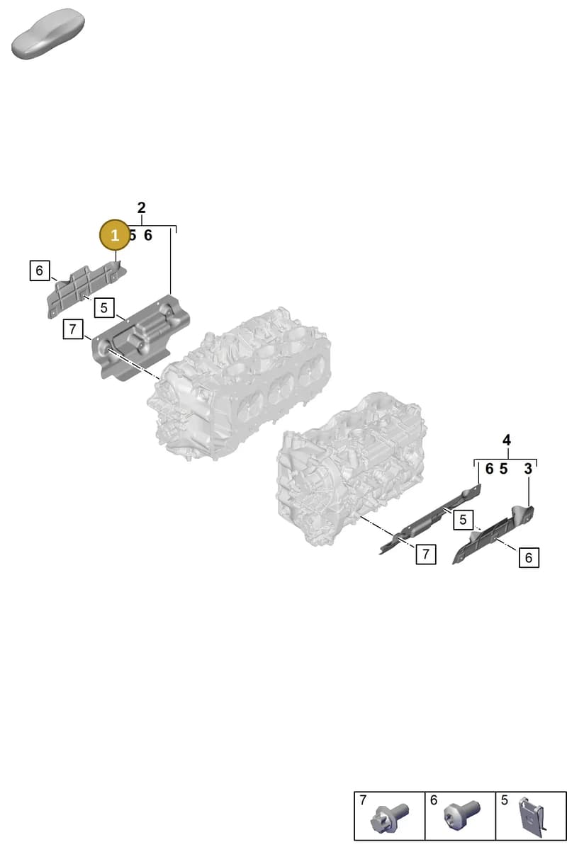 0PB103763A — Porsche Boxster Spyder (2019-2020) diagram p54103030, position 1