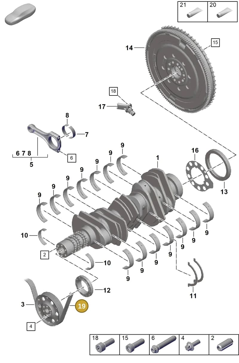 0PB105248 — Porsche 911 (2021-2022) diagram p59102000, position 19