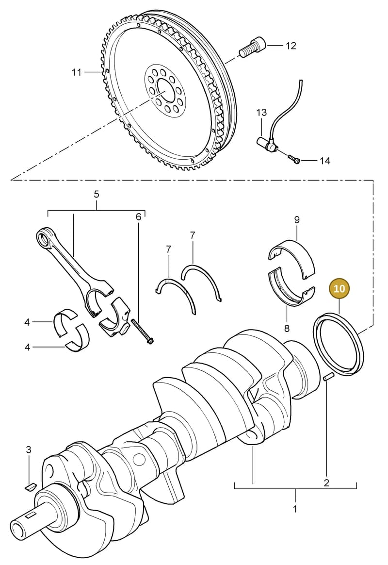 0PB105249 — Porsche Cayenne (2007-2010) diagram p31102000, position 10