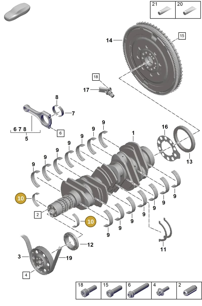 0PB105589G — Porsche 911 (2021-2022) diagram p59102000, position 10