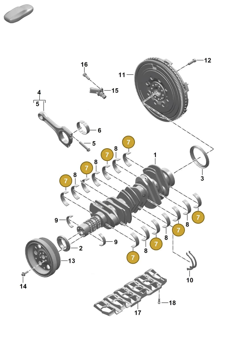 0PB105591S — Porsche 911 (2024-2025) diagram p63102000, position 7