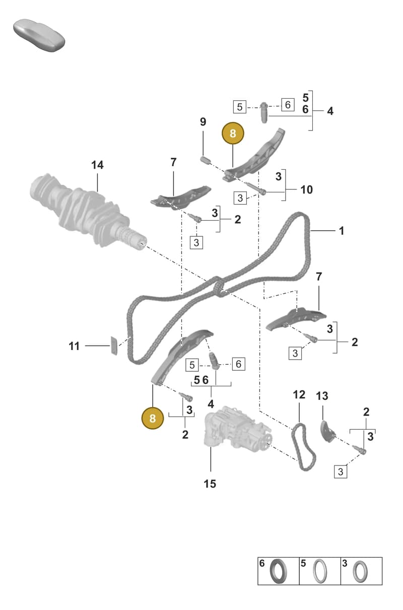 0PB109509B — Porsche 911 (2024-2025) diagram p53103110, position 8