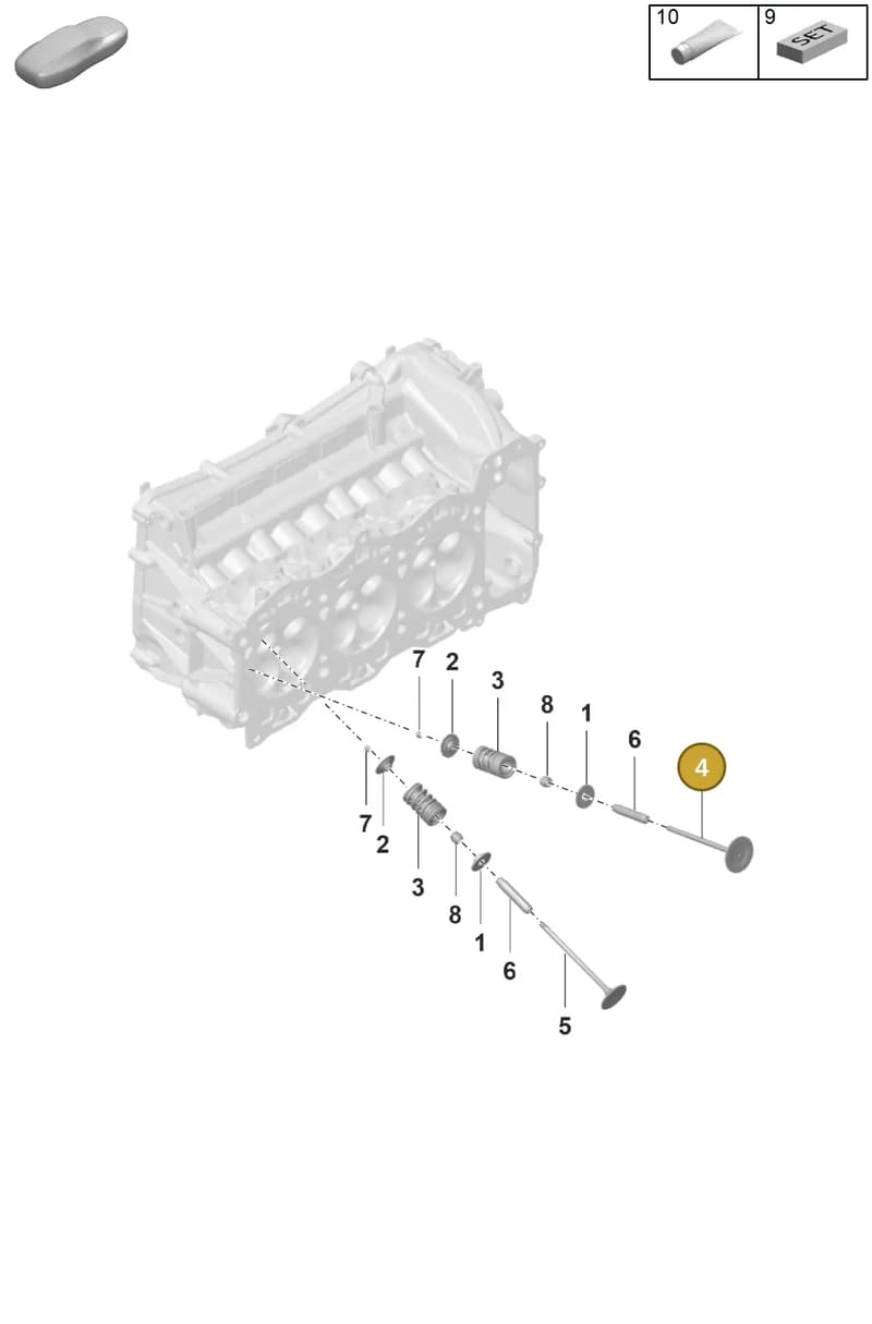 0PB109601C — Porsche 911 (2021-2022) diagram p59103010, position 4