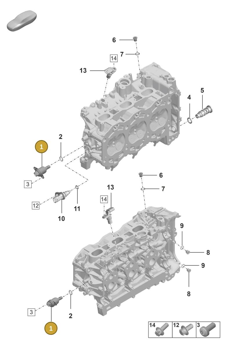 0PB109625 — Porsche 911 (2024-2025) diagram p53103020, position 1