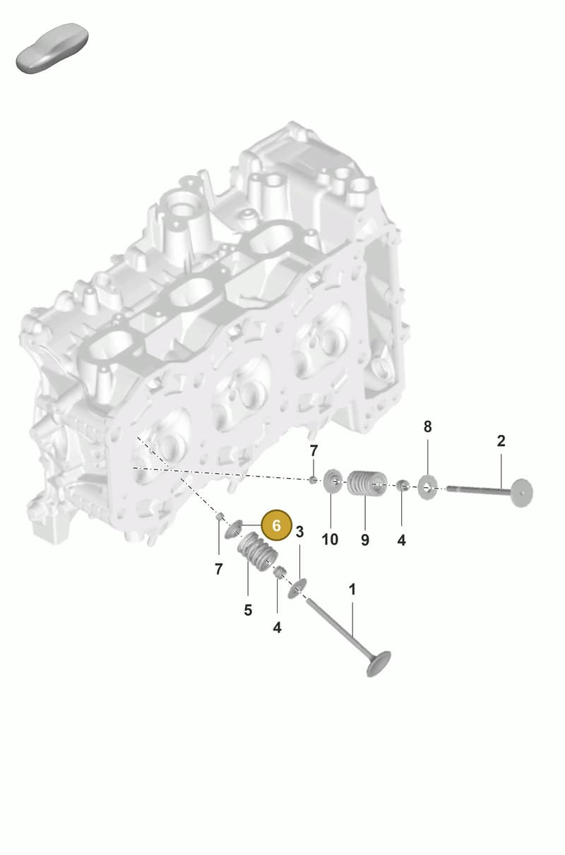 0PB109641 — Porsche 911 (2024-2025) diagram p53103010, position 6