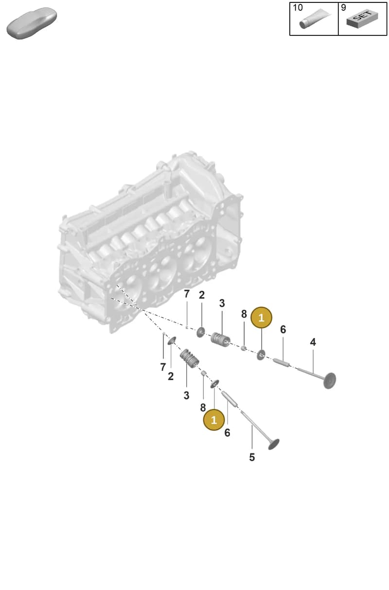 0PB109642B — Porsche 911 (2021-2022) diagram p59103010, position 1