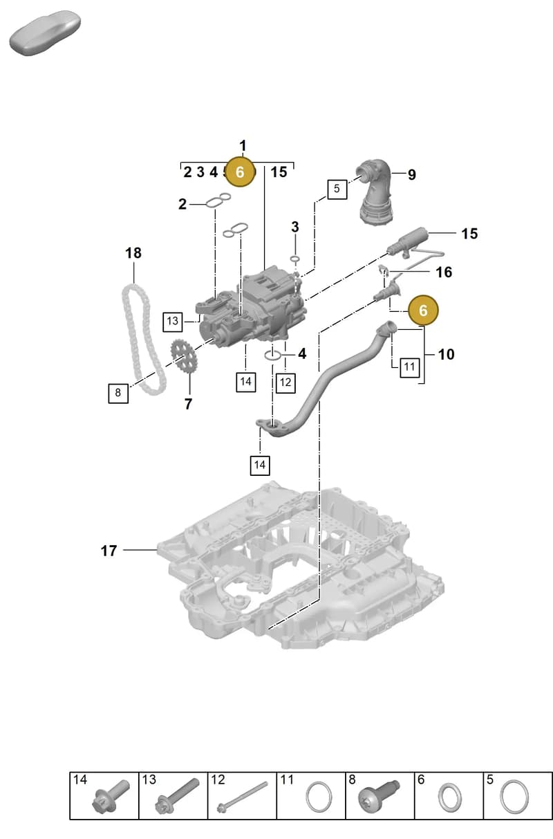 0PB115137 — Porsche 911 (2024-2025) diagram p63104000, position 6