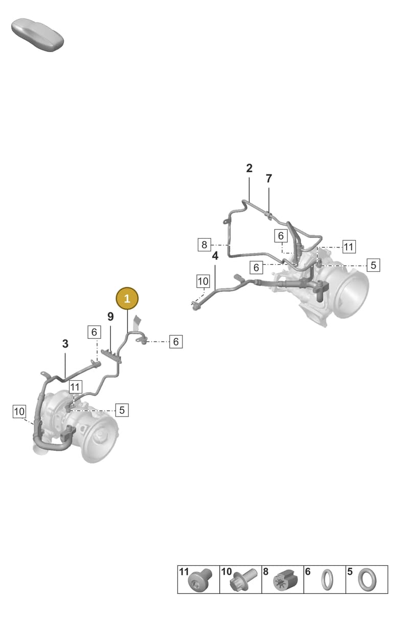0PB115223D — Porsche 911 (2024-2025) diagram p53202150, position 1