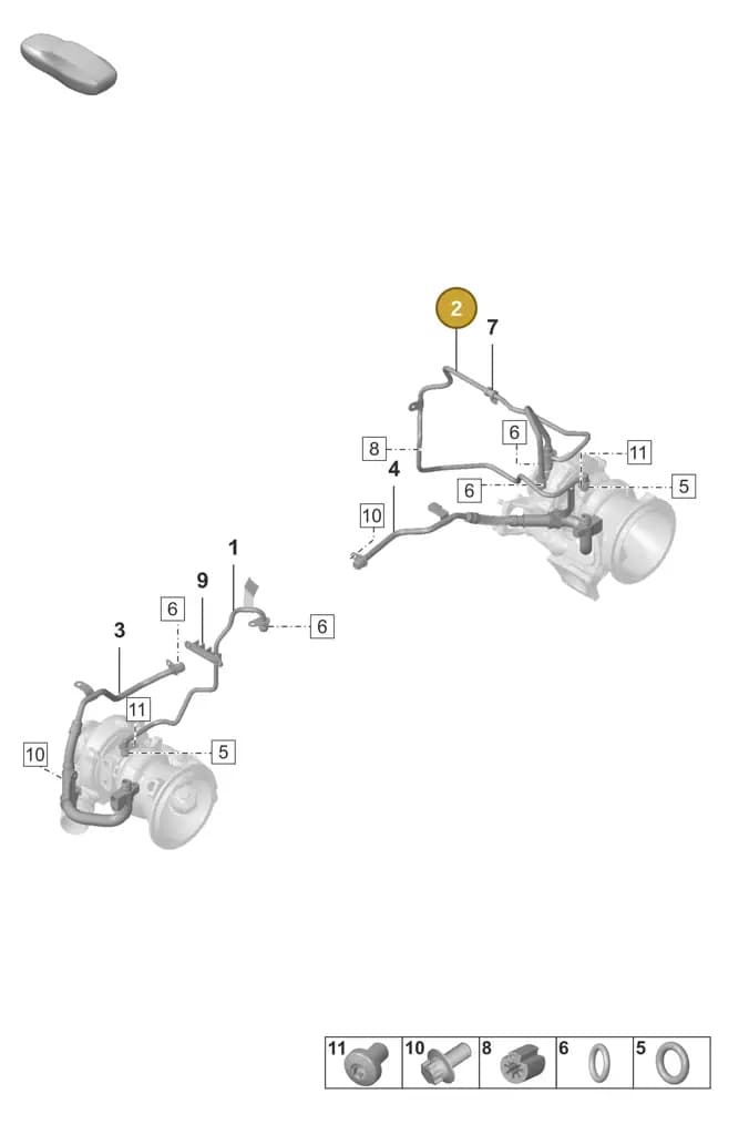 0PB115224E — Porsche 911 (2024-2025) diagram p53202150, position 2
