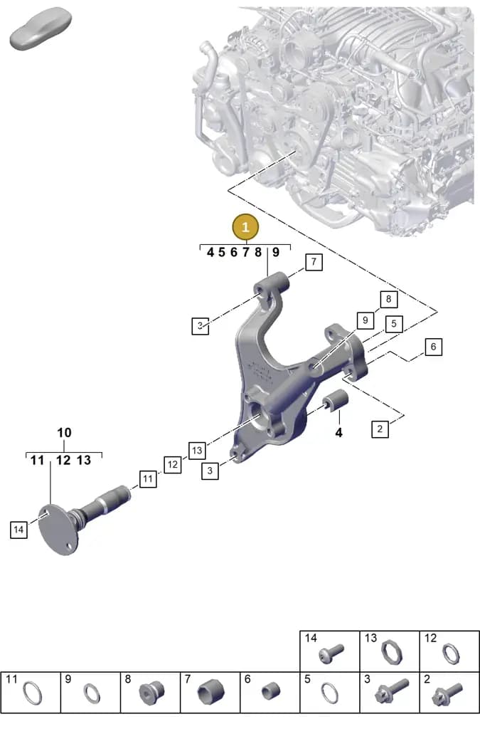 0PB115241B — Porsche Boxster Spyder (2019-2020) diagram p59102100, position 1