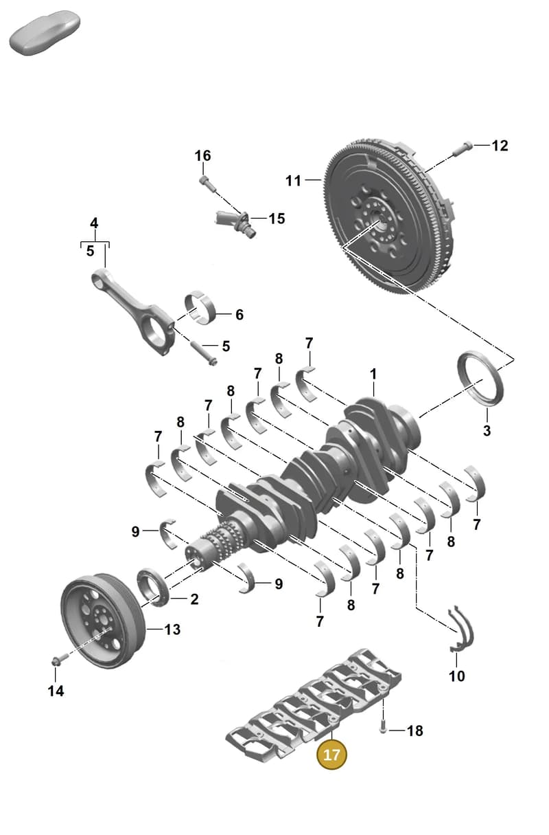0PB115289D — Porsche 911 (2024-2025) diagram p63102000, position 17