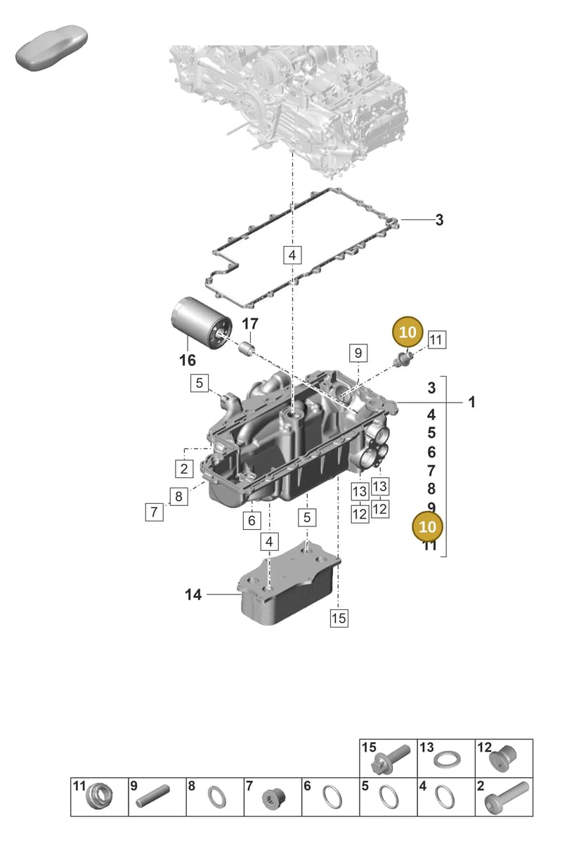 0PB115327 — Porsche 911 (2021-2022) diagram p59104100, position 10