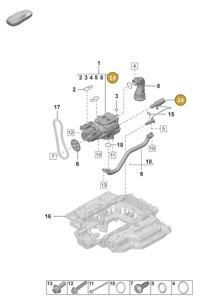 0PB115393C — Porsche 911 (2020-2022) diagram p53104000, position 14