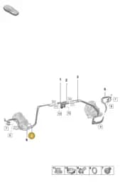 0PB121662A Porsche Coolant Pipe