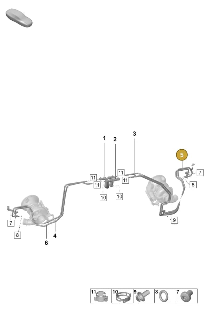 0PB121663D — Porsche 911 (2018-2024) diagram p53202100, position 5